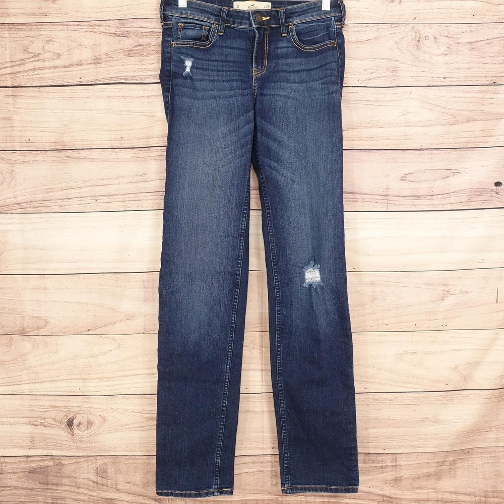 Hollister Skinny Jean Jeans Juniors 3L Blue Med Wash Stretch 28x32.5 Denim